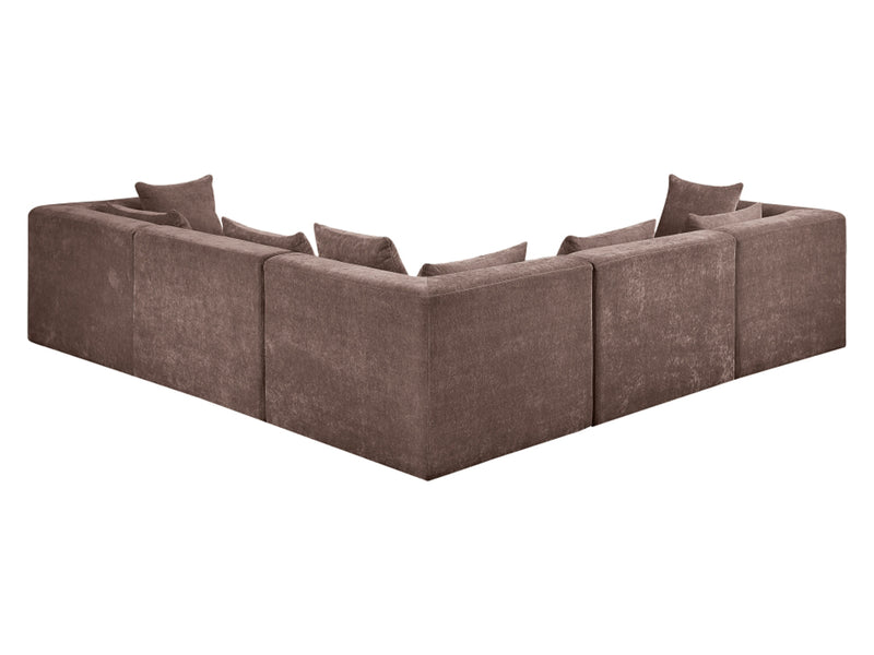 Stellar 114" / 114"  Wide Chenille Fabric Upholstered  Modular Sectional