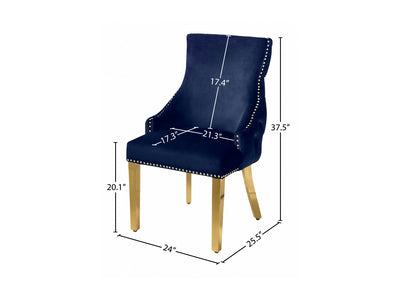 Tuft 24" Wide Velvet Dining Chair (Set of 2)