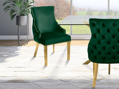 Tuft 24" Wide Velvet Dining Chair (Set of 2)