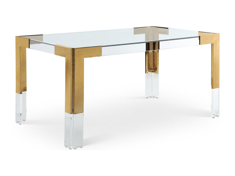 Casper 60" Wide Glass Dining Table
