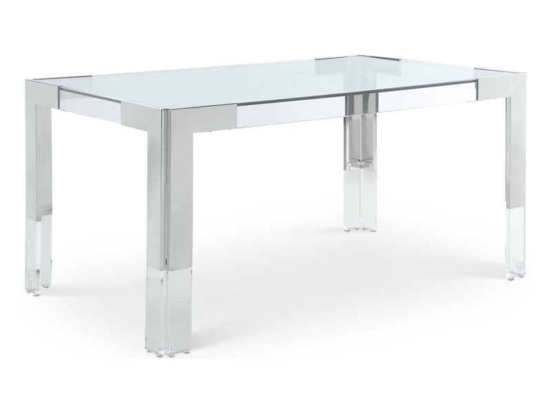 Casper 60" Wide Glass Dining Table