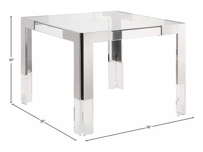 Casper 38" Wide Glass Dining Table
