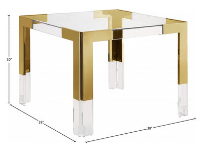 Casper 38" Wide Glass Dining Table