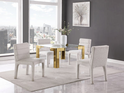 Casper 38" Wide Glass Dining Table