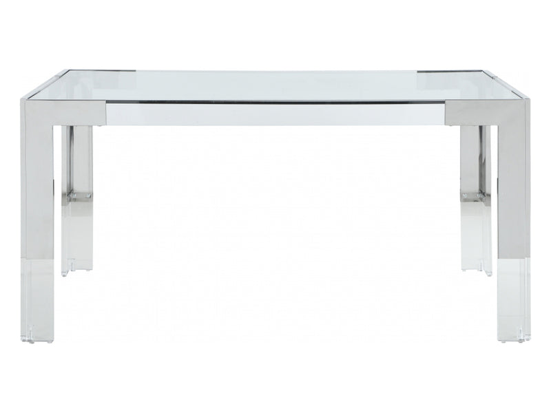 Casper 60" Wide Glass Dining Table