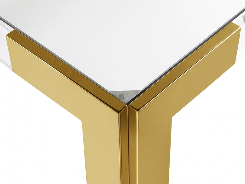 Casper 38" Wide Glass Dining Table