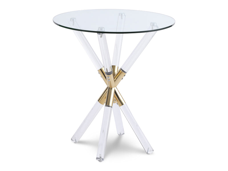 Mercury 24" Tall Round Side Table
