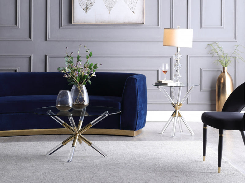 Mercury 24" Tall Round Side Table