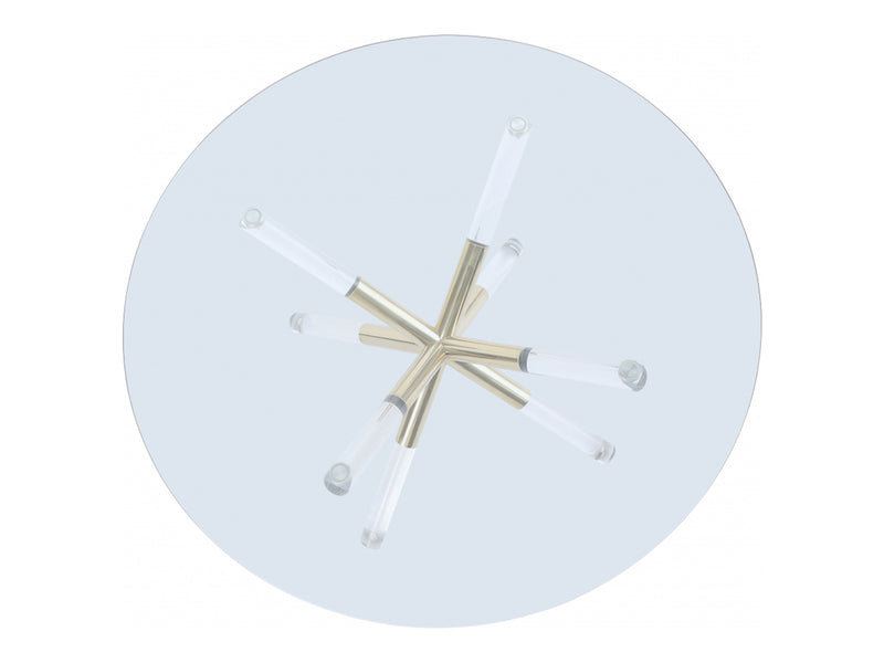 Mercury 34" Wide Round Coffee Table