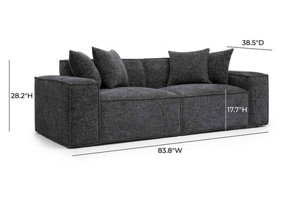 Mindy 83.8" Wide Modular Loveseat