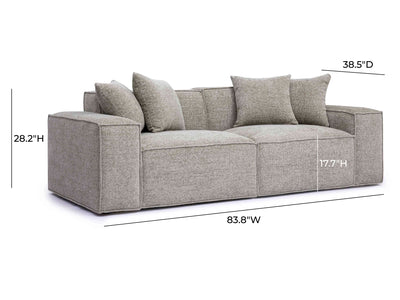 Mindy 83.8" Wide Modular Loveseat