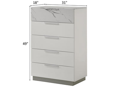 Mist 31" Wide 5 Drawer Chest