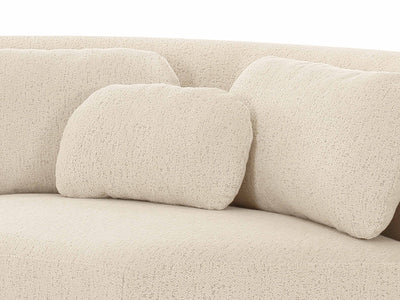Misty 92.7" / 92.7" Wide Boucle Fabric L Sectional