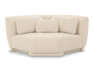 Misty 92.7" / 92.7" Wide Boucle Fabric L Sectional