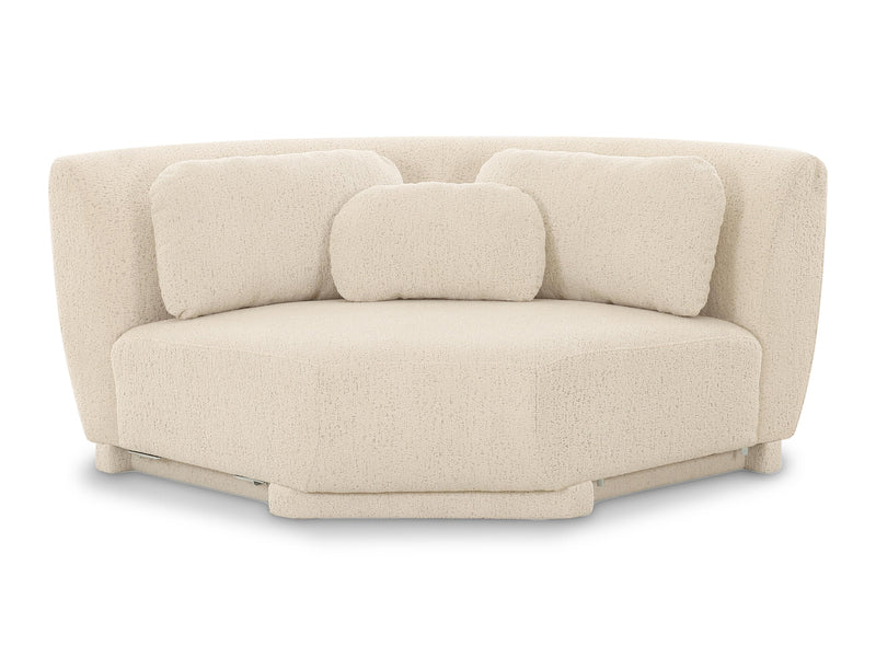 Misty 92.7" / 92.7" Wide Boucle Fabric L Sectional