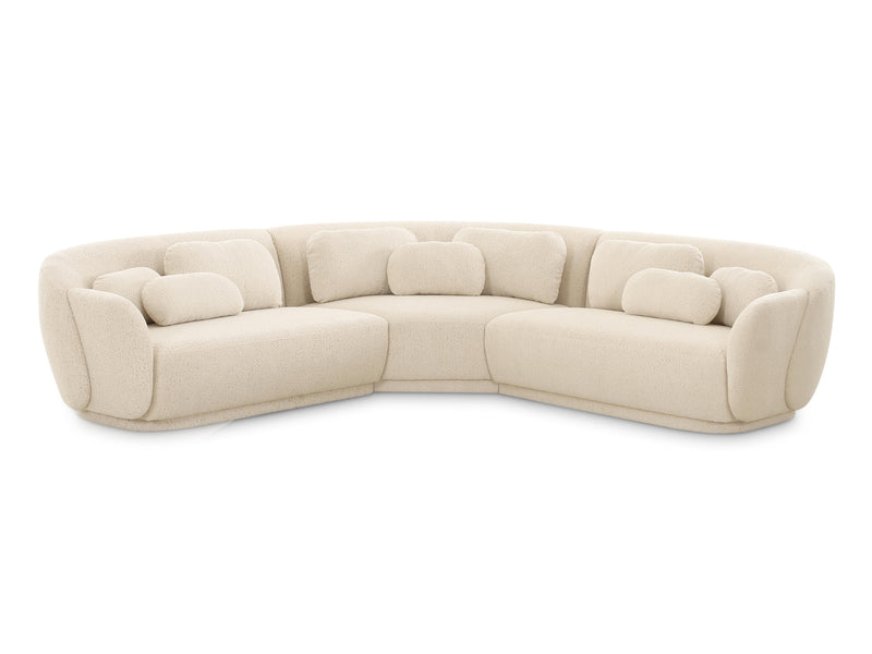 Misty 92.7" / 92.7" Wide Boucle Fabric L Sectional