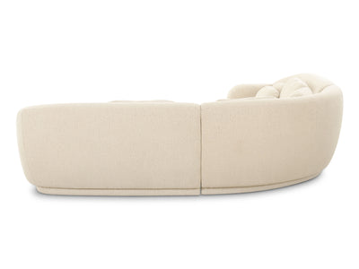 Misty 92.7" / 92.7" Wide Boucle Fabric L Sectional