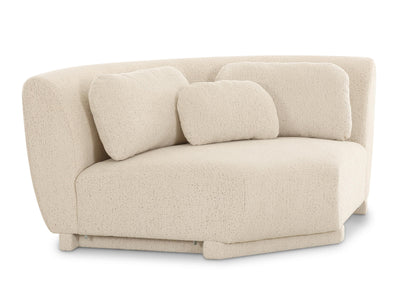 Misty 92.7" / 92.7" Wide Boucle Fabric L Sectional