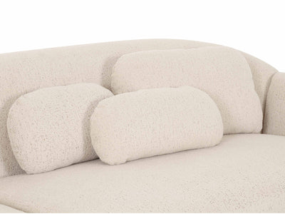 Misty 114.8" Wide Boucle Fabric Modular Sofa