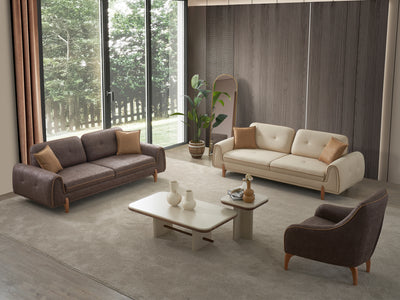 Mocca Sark 92.5" Wide Extendable Sofa