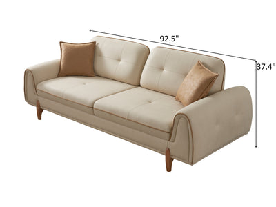 Mocca Sark 92.5" Wide Extendable Sofa