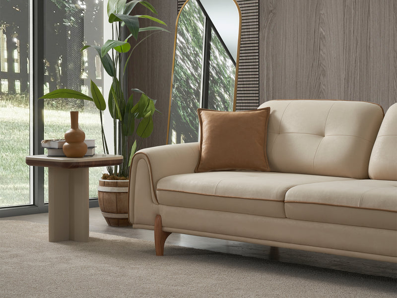 Mocca Sark 92.5" Wide Extendable Sofa