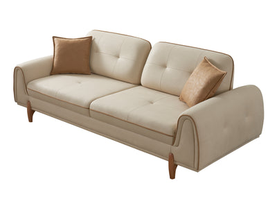 Mocca Sark 92.5" Wide Extendable Sofa