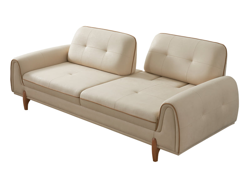Mocca Sark 92.5" Wide Extendable Sofa