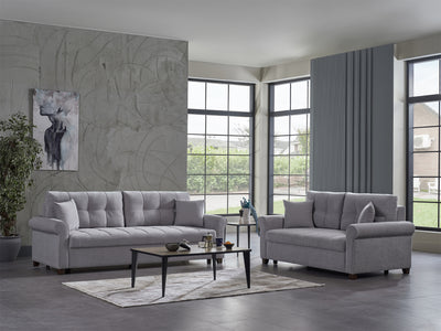 Mocca 74.8" Wide Convertible Loveseat