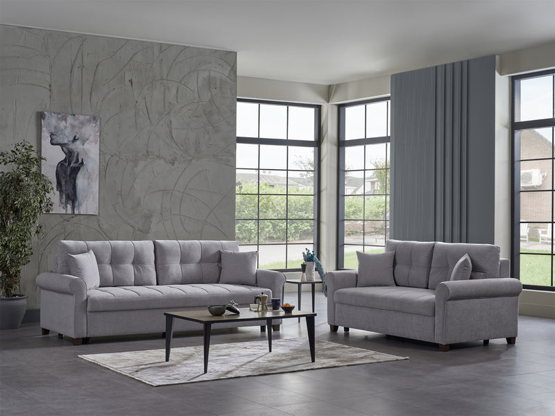 Mocca 74.8" Wide Convertible Loveseat