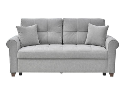 Mocca 74.8" Wide Convertible Loveseat