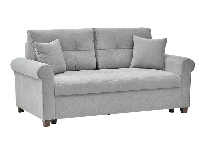 Mocca 74.8" Wide Convertible Loveseat