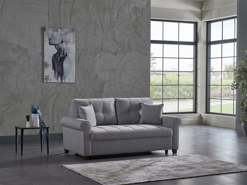 Mocca 74.8" Wide Convertible Loveseat