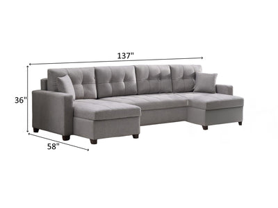 Bellona Istikbal Mocca Convertible Sleeper Sectional