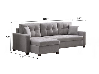 Bellona Istikbal Mocca Convertible Sleeper Sectional