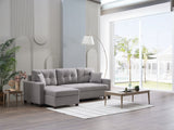 Bellona Istikbal Mocca 101" Wide Convertible Sleeper L Shape Sectional