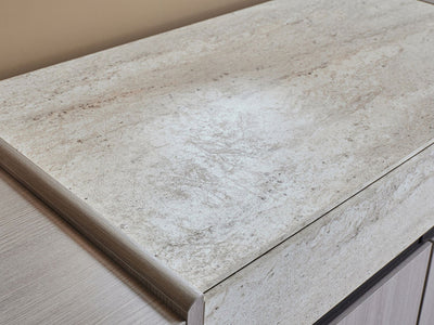 Mona 77.6" Wide 4 Door 1 Drawer Buffet With Mirror