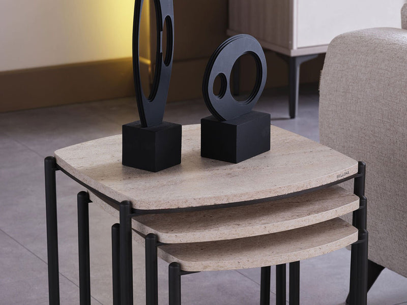 Mona 21.3" Tall Nesting Table