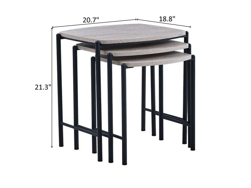 Mona 21.3" Tall Nesting Table
