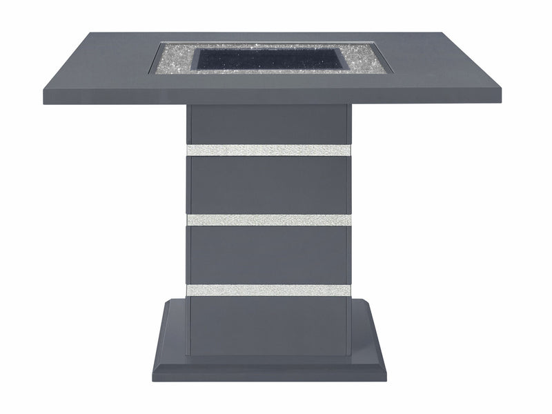 Monaco Glo 4 Person Counter Height Dining Room Set