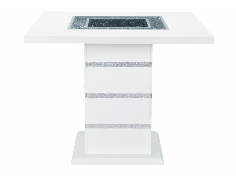 Monaco Glo 4 Person Counter Height Dining Room Set