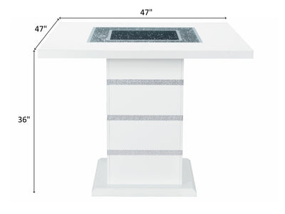 Monaco Glo 47" Wide Counter Height Dining Table
