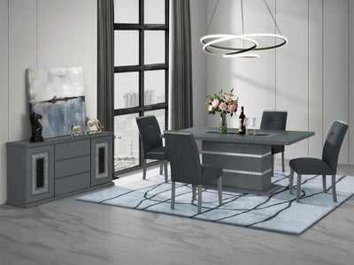 Monaco Glo 6 Person Dining Room Set