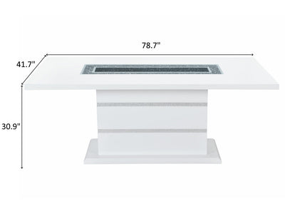 Monaco Glo 78.7" Wide Dining Table