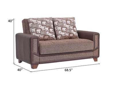 Mondo 68.5" Wide Convertible Loveseat