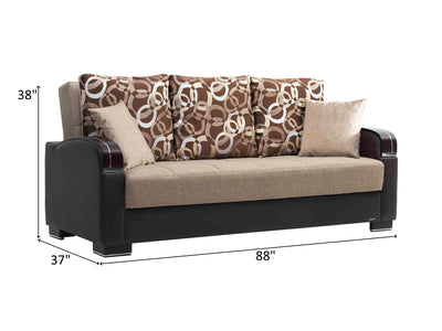 Mobimax 88" Wide Convertible Sofa