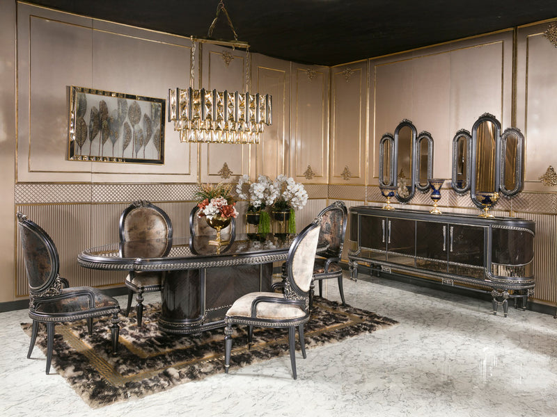 Gloria MyL Traditional 6 Person Dining Room Set