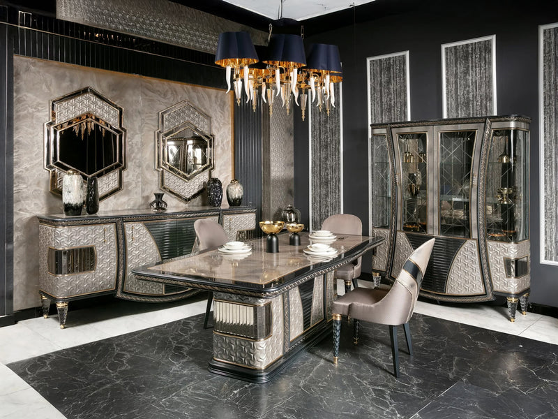 Kristal MyL Traditional 6 Person Dining Room Set