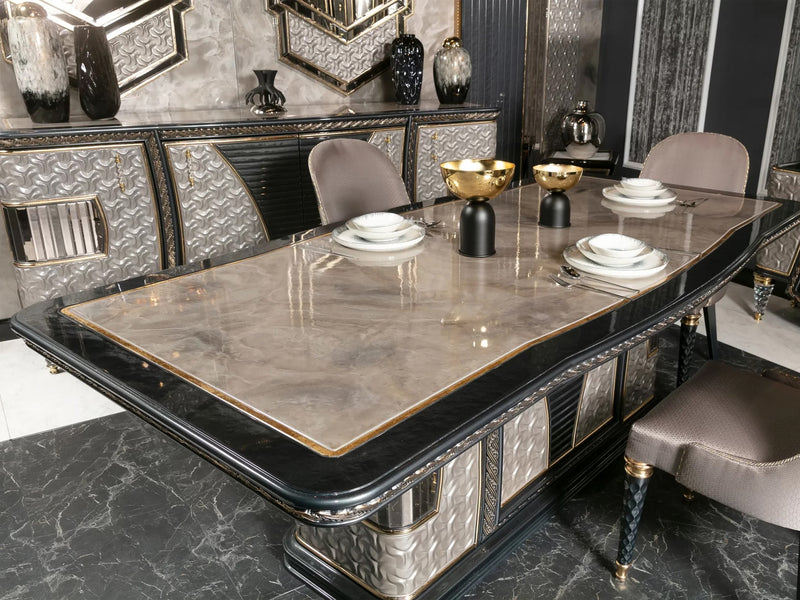 Kristal MyL Traditional 6 Person Dining Room Set