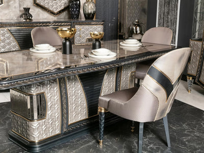 Kristal MyL Traditional 6 Person Dining Room Set